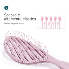 Escova de Cabelo Vazada para Secamento Rápido